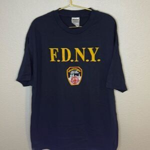 NEW- FDNY- mens navy T-shirt- Size XL